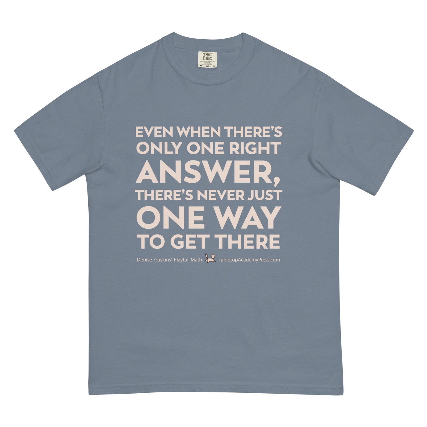 One Way T-Shirt, blue jean