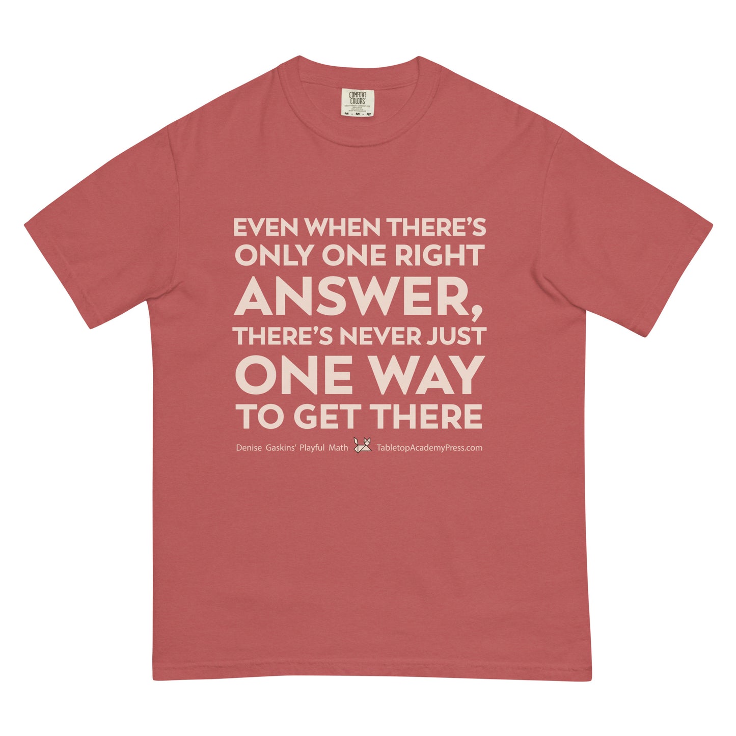 One Way T-Shirt, crimson