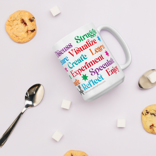 inspirational mug with cookies