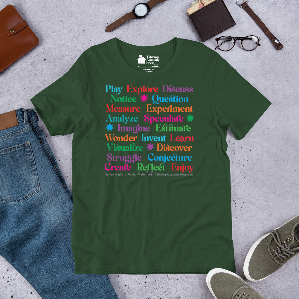 Active Learning T-shirt forest green with outfit