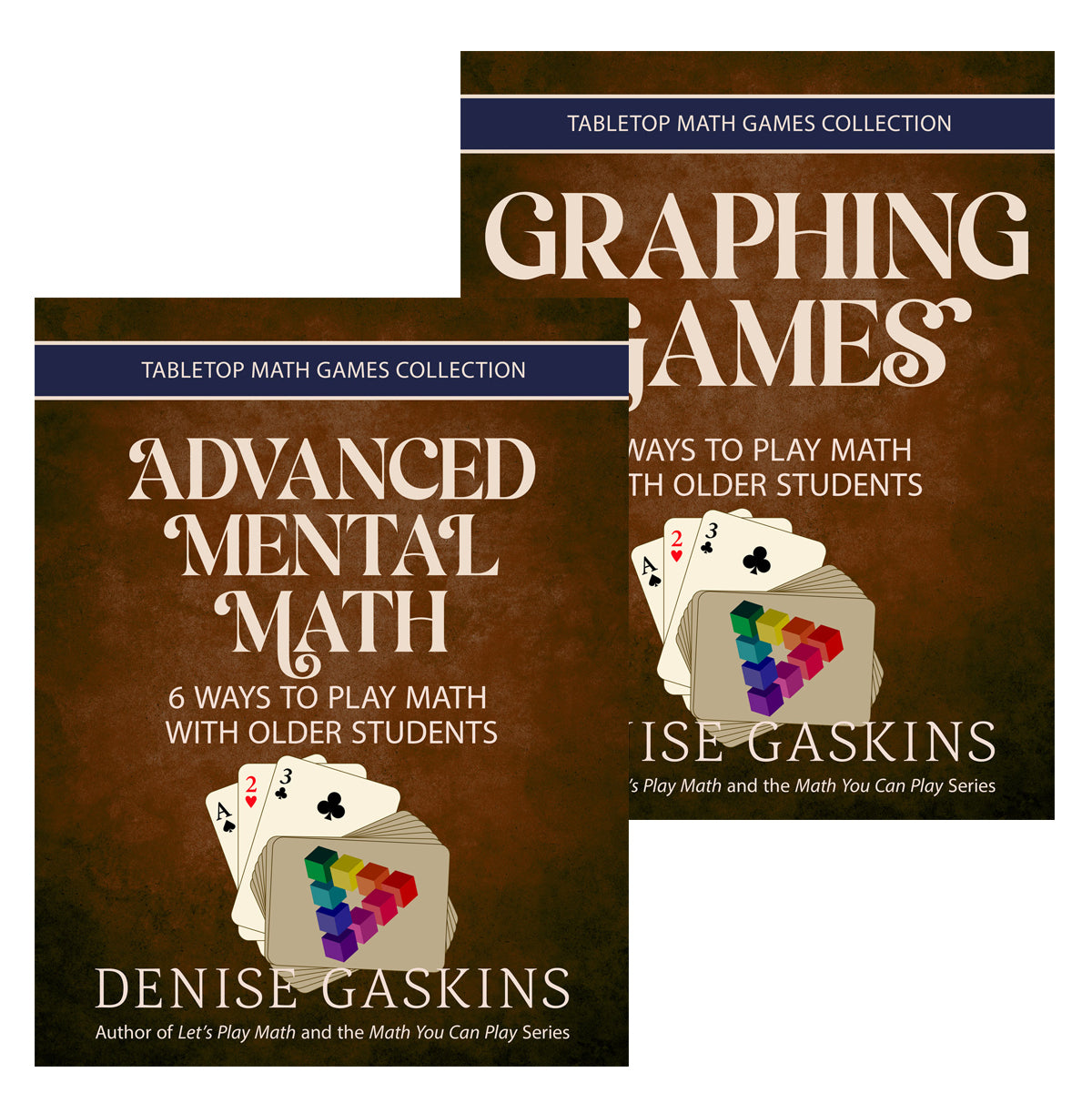 Advanced mental math and graphing games bundle printable activity books by Denise Gaskins