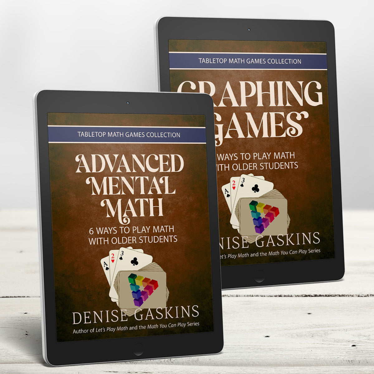 Advanced mental math and graphing games bundle printable activity books by Denise Gaskins