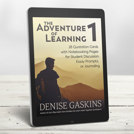 Adventure of Learning 1 journaling quotations printable activity book by Denise Gaskins