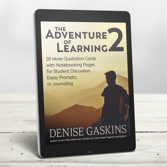 Adventure of Learning 2 journaling quotations printable activity book by Denise Gaskins