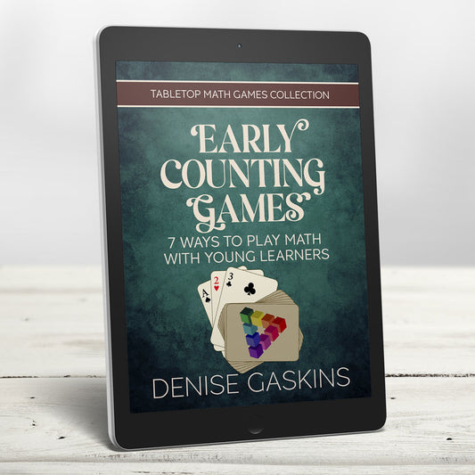 Early Counting math games printable activity book by Denise Gaskins