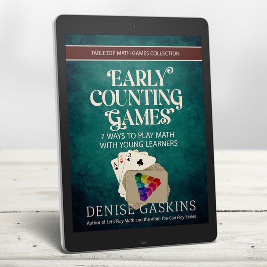 Early Counting math games printable activity book by Denise Gaskins