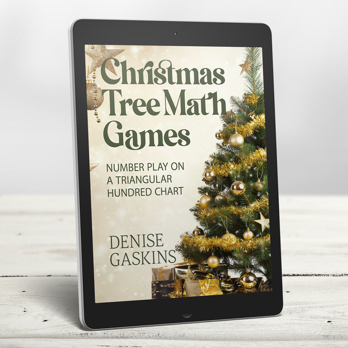 Christmas Tree holiday math games printable activity book by Denise Gaskins