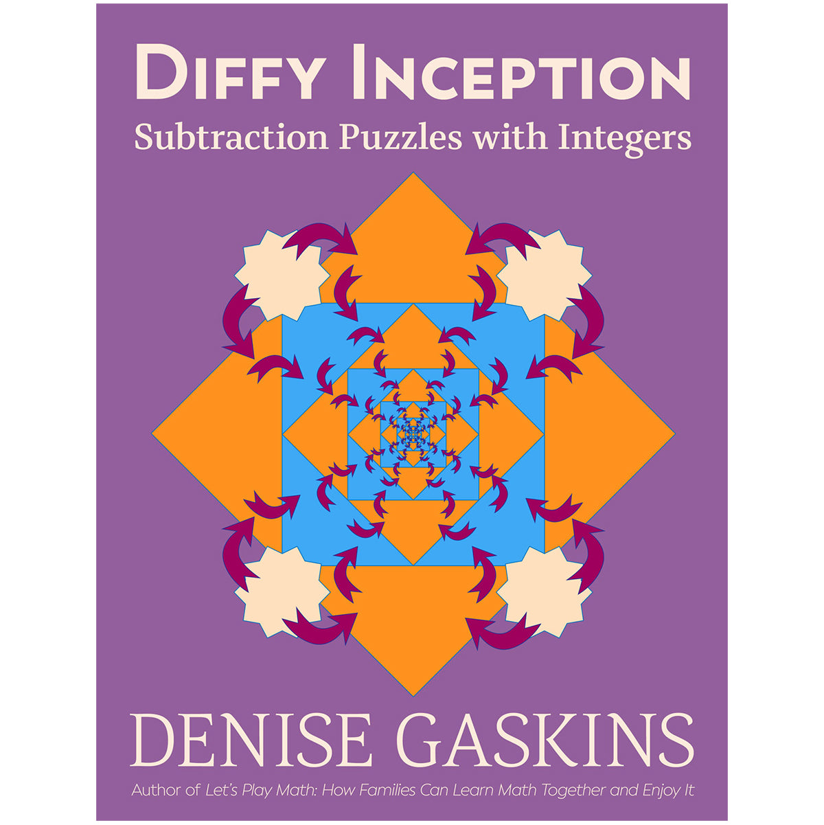 Diffy Inception subtractions puzzles with integers printable math activity book by Denise Gaskins