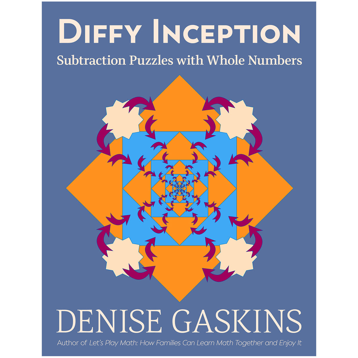 Diffy Inception subtractions puzzles with whole numbers printable math activity book by Denise Gaskins