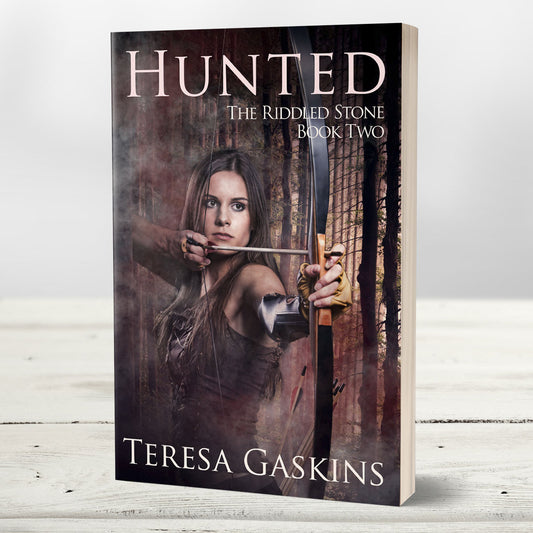 Hunted Riddled Stone book two paperback by Teresa Gaskins