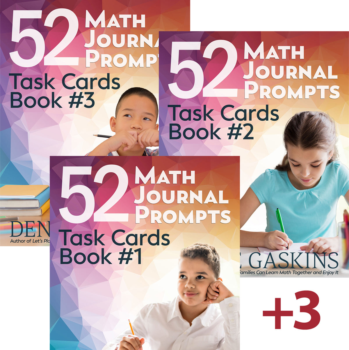 Math journaling task cards bundle printable activity books by Denise Gaskins