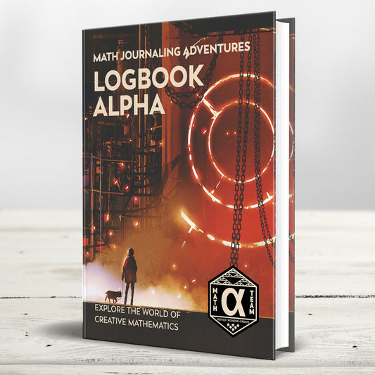 Logbook Alpha hardcover math journal by Denise Gaskins