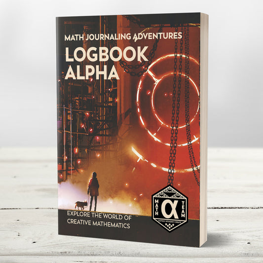 Logbook Alpha paperback math journal by Denise Gaskins