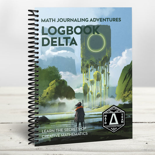 Logbook Delta spiral-bound math journal by Denise Gaskins
