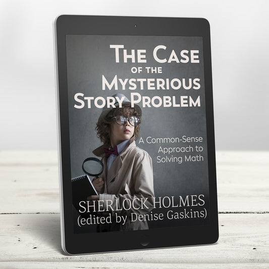 Case of the Mysterious Story Problem printable math activity book by Sherlock Holmes