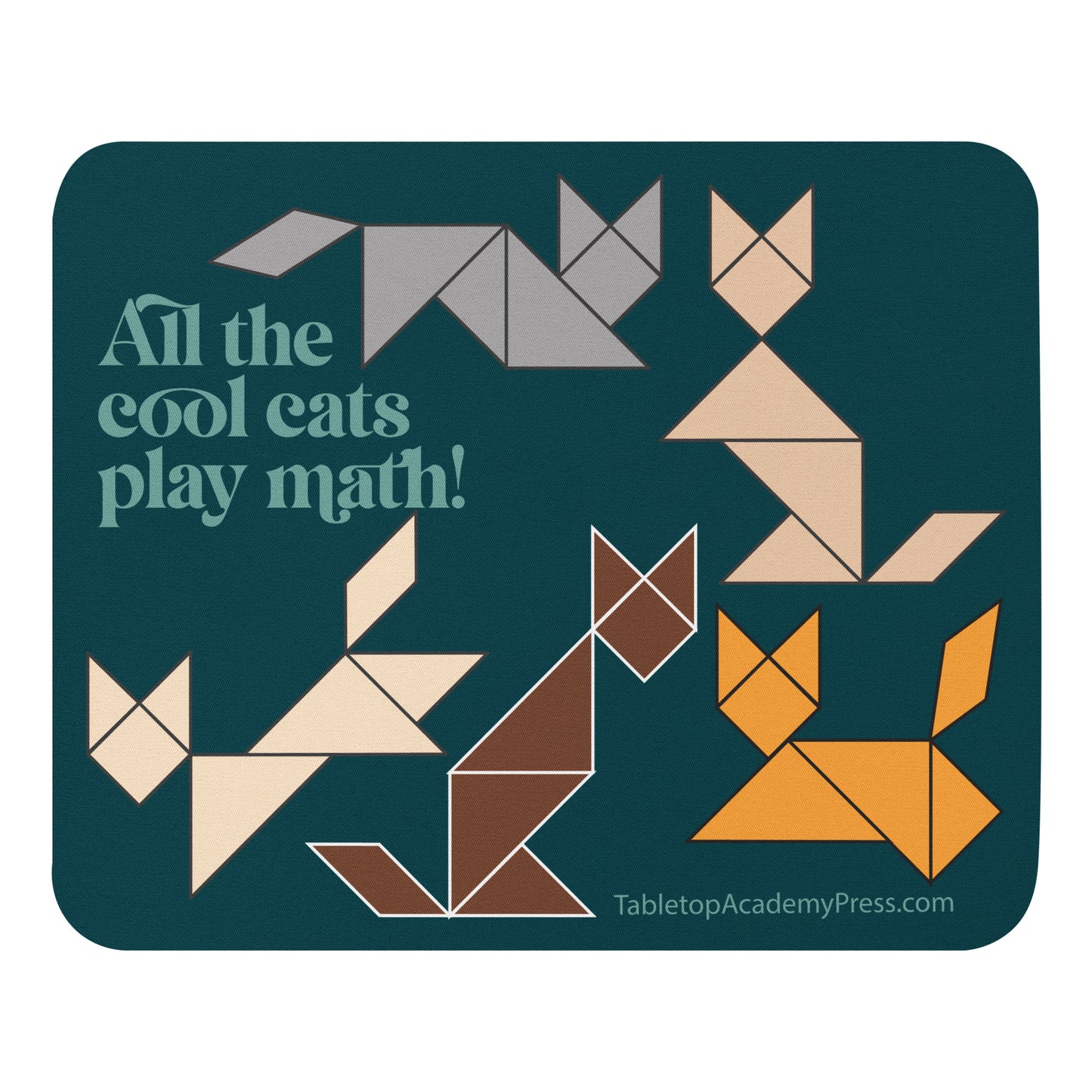 Cool Cats Play Math mouse pad