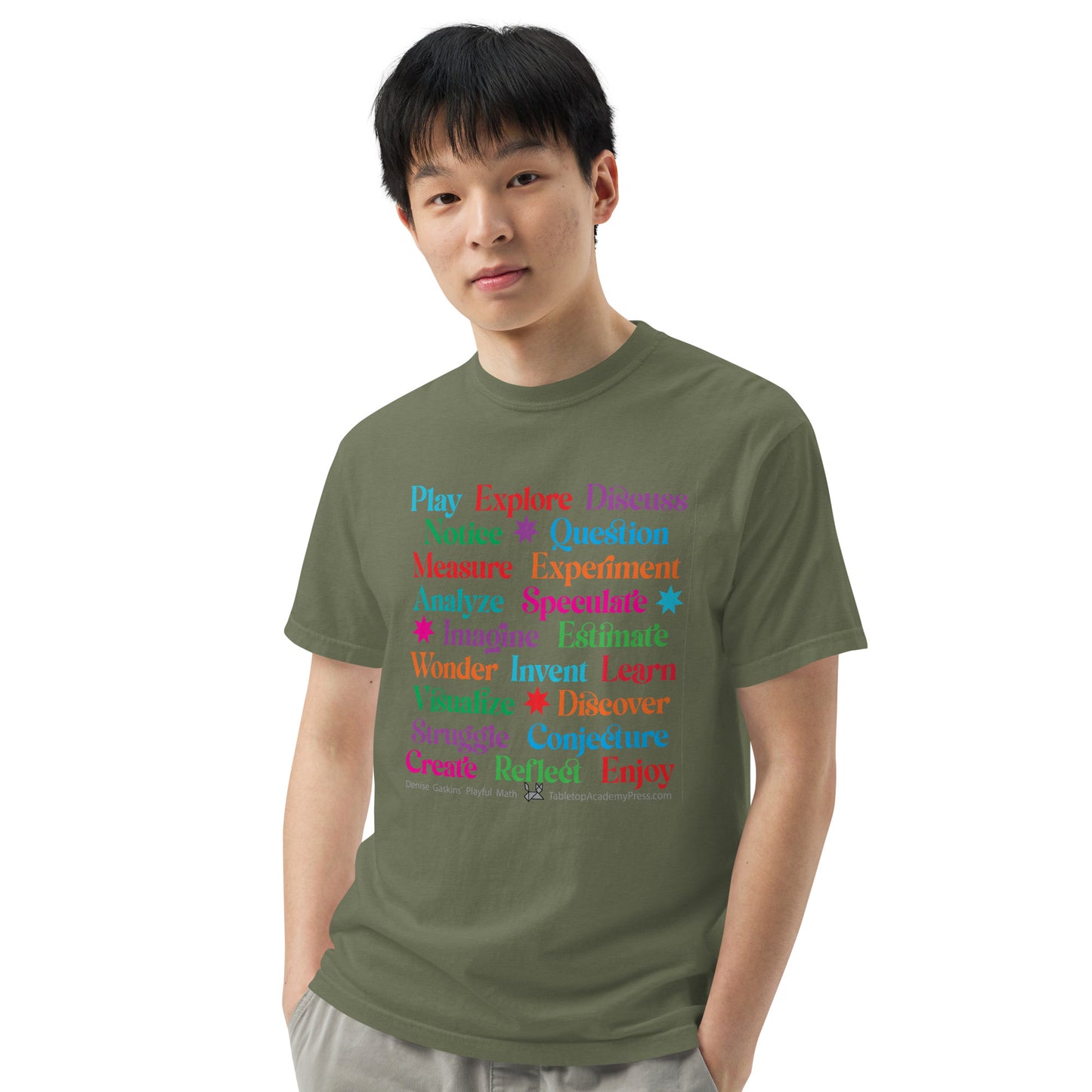 Active Learning T-shirt Heavyweight Moss