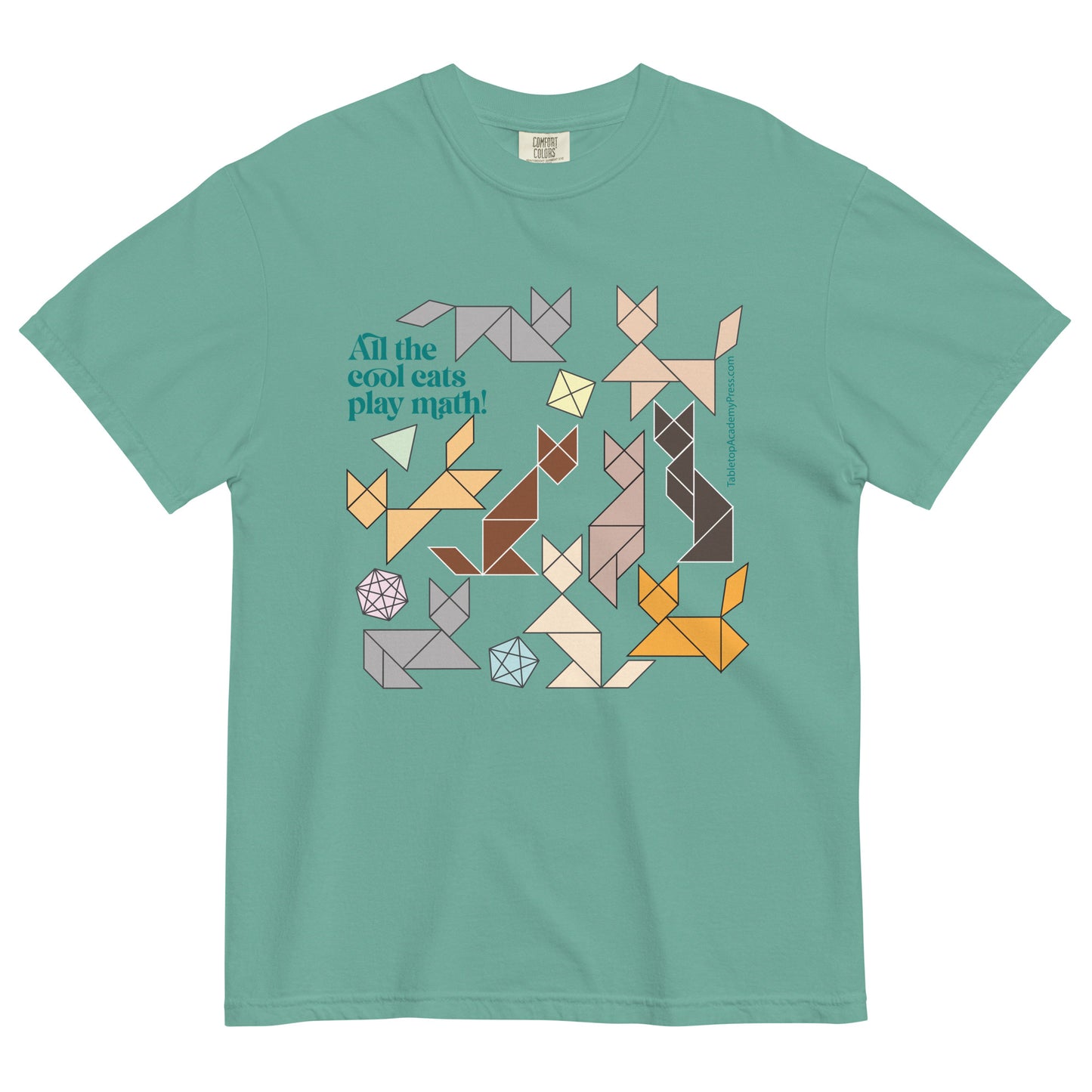 Cool Cats T-Shirt heavyweight seafoam