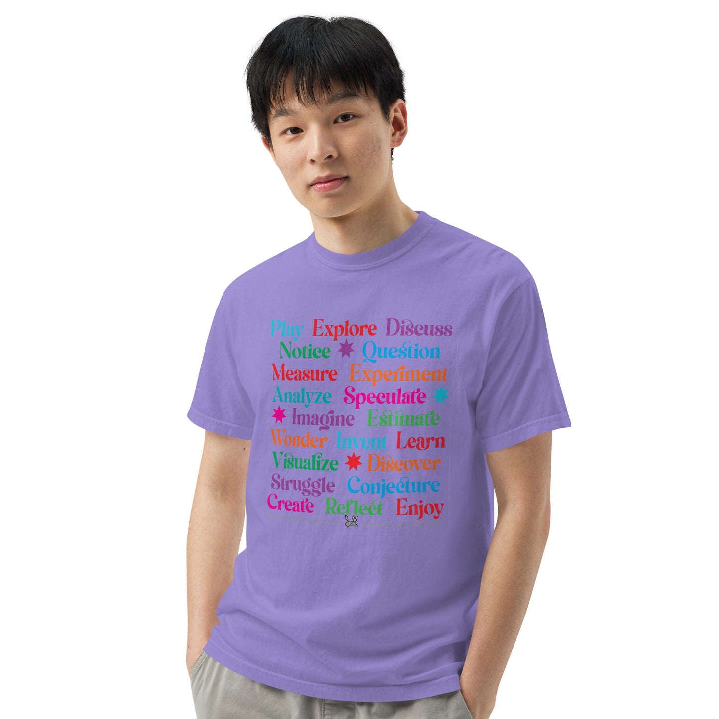 Active Learning T-shirt Heavyweight Violet