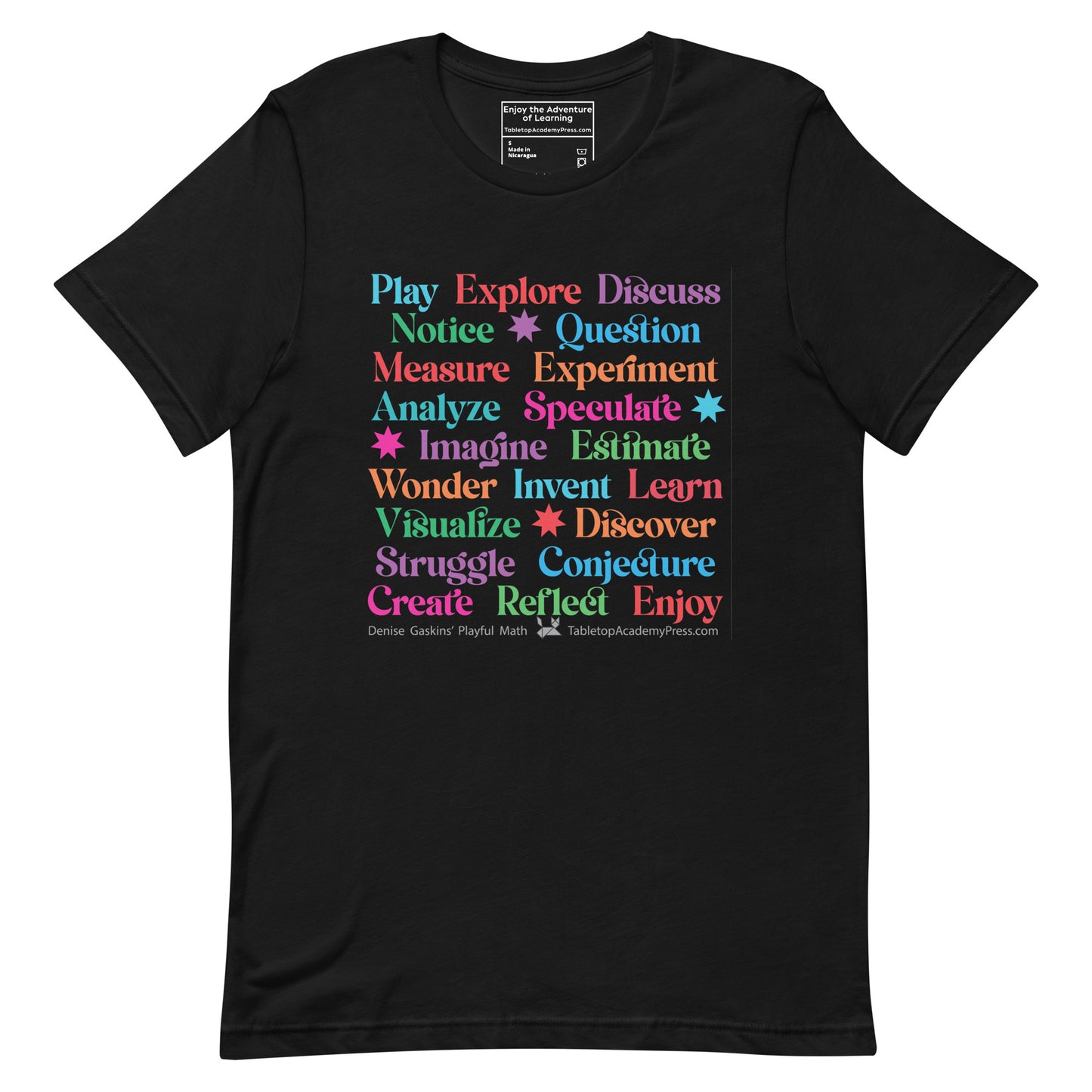 Active Learning T-Shirt, Lightweight black