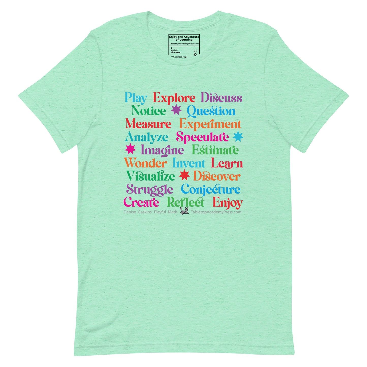 Active Learning T-Shirt, Lightweight heather mint