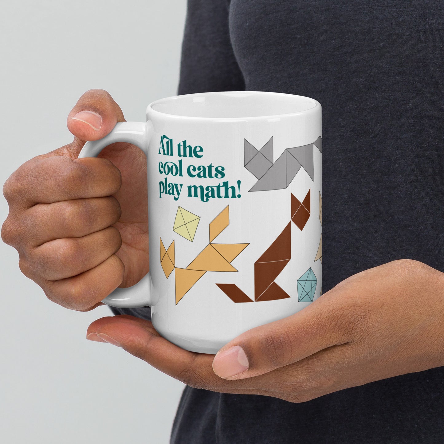 Cool Cats Play Math mug